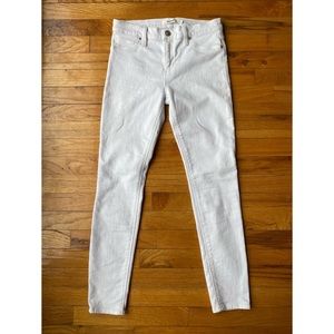 Hudson High Rise White Skinny Jeans (Designer Jeans)
